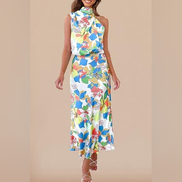 Floral One-Shoulder Dress - Picture 6 of 6